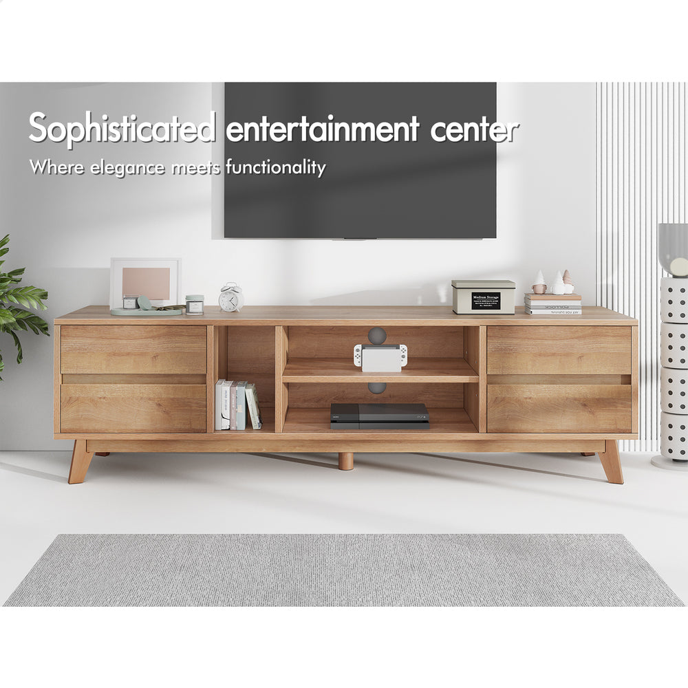 ALFORDSON Entertainment Unit TV Cabinet Stand 180cm Oak