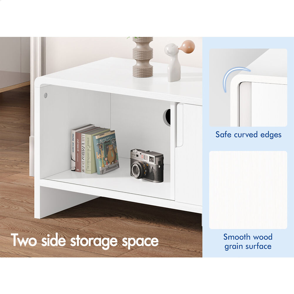 ALFORDSON Entertainment Unit TV Cabinet Stand 150cm Storage Sliding Doors Shelf
