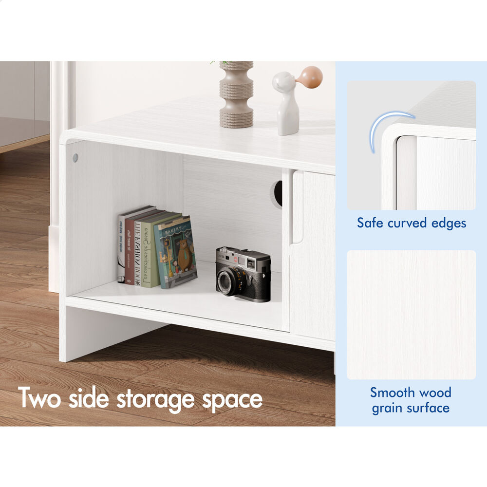 ALFORDSON Entertainment Unit TV Cabinet Stand 150cm Storage Sliding Doors Shelf