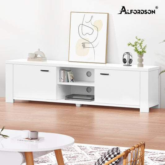 ALFORDSON TV Cabinet 160cm Entertainment Unit White