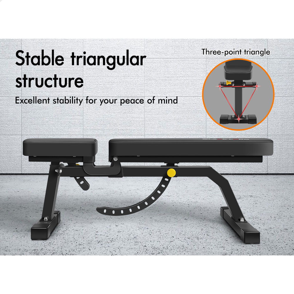 BLACK LORD Weight Bench Flat Incline Press