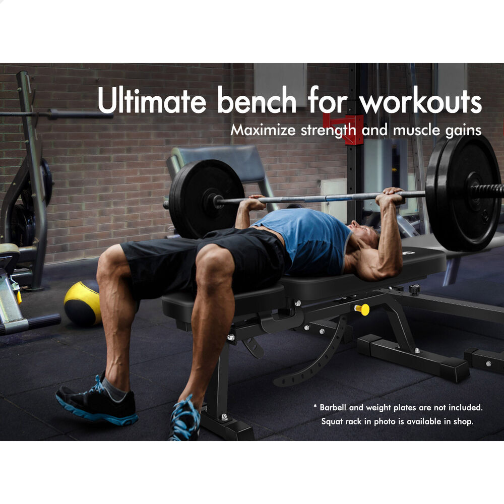 BLACK LORD Weight Bench Flat Incline Press