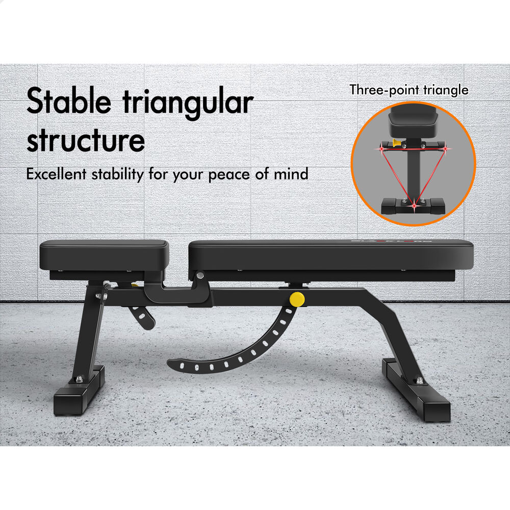 BLACK LORD Weight Bench Flat Incline Press
