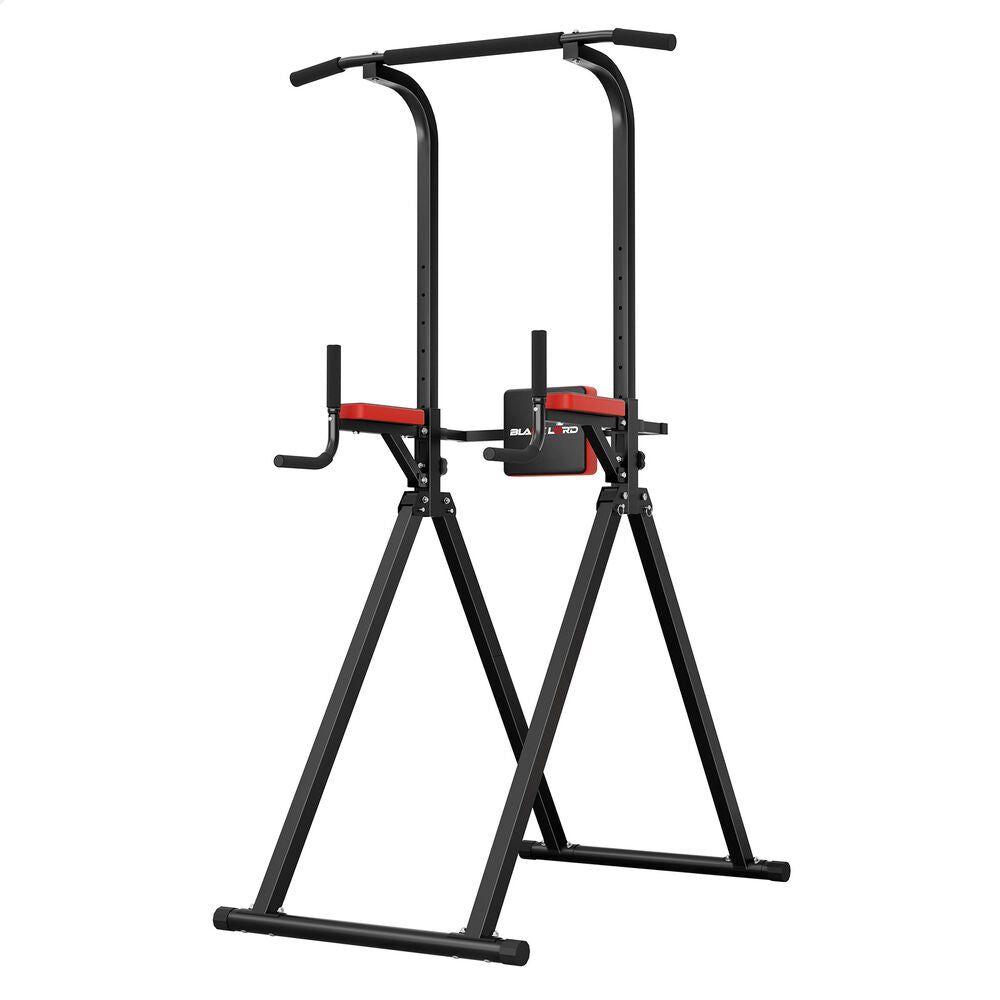 BLACK LORD Power Tower Chin Up Bar Pull Up Weight Bench Home Gym Foldable