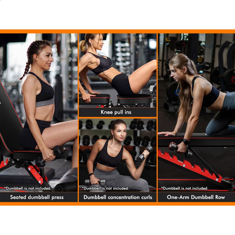 BLACK LORD Adjustable Weight Bench