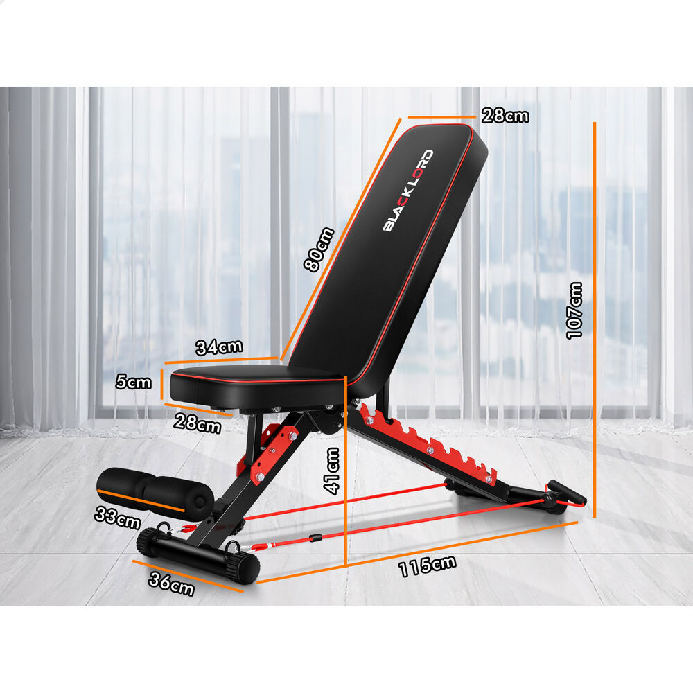 BLACK LORD Adjustable Weight Bench