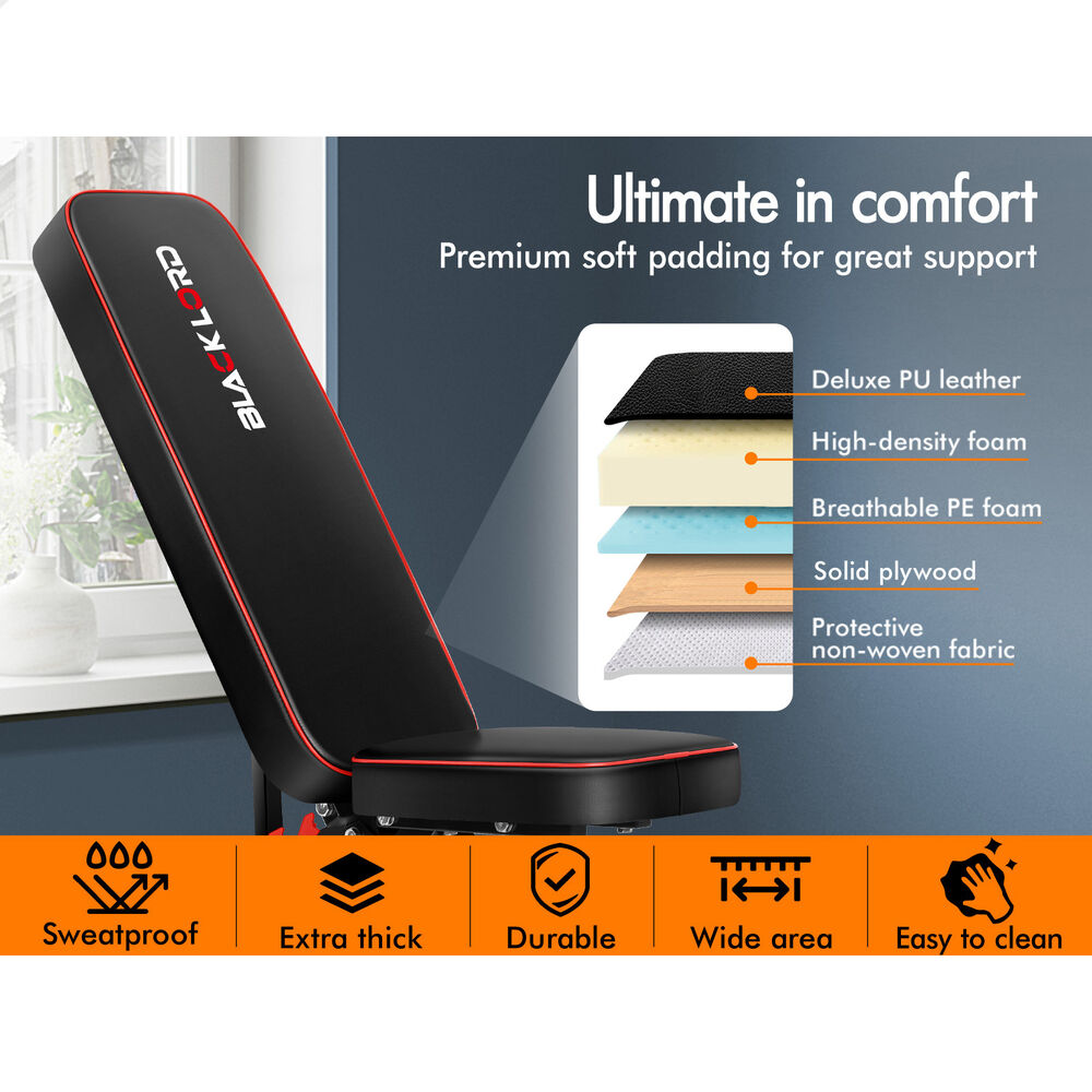 BLACK LORD Adjustable Weight Bench