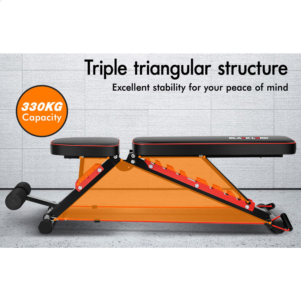BLACK LORD Adjustable Weight Bench