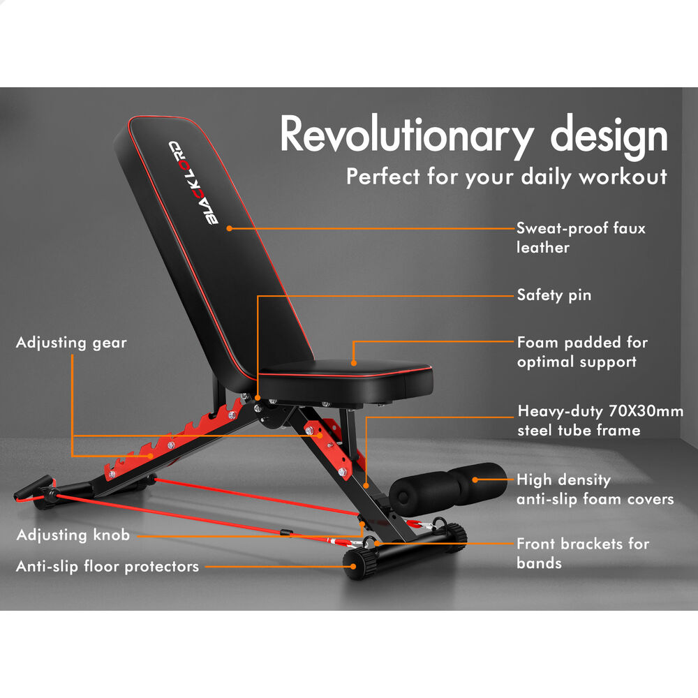 BLACK LORD Adjustable Weight Bench