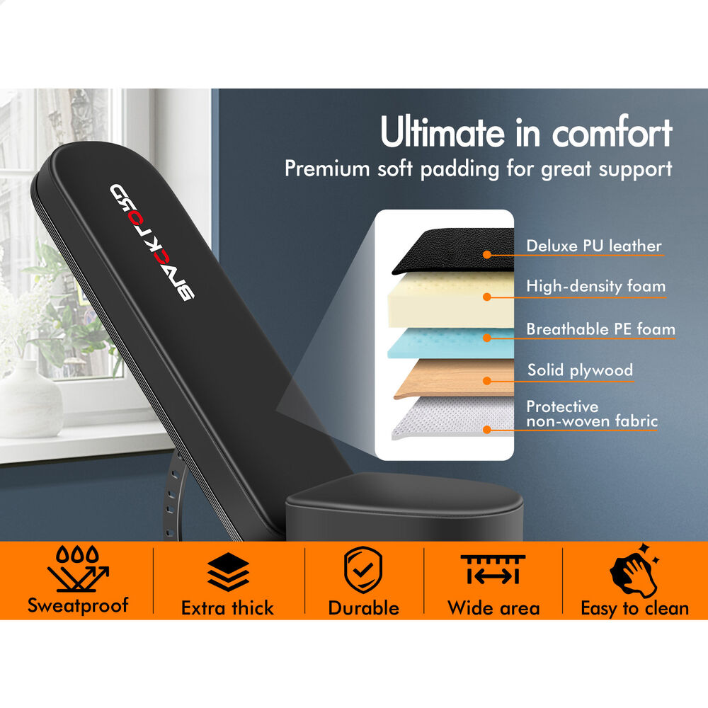 BLACK LORD Weight Bench Commercial FID Bench