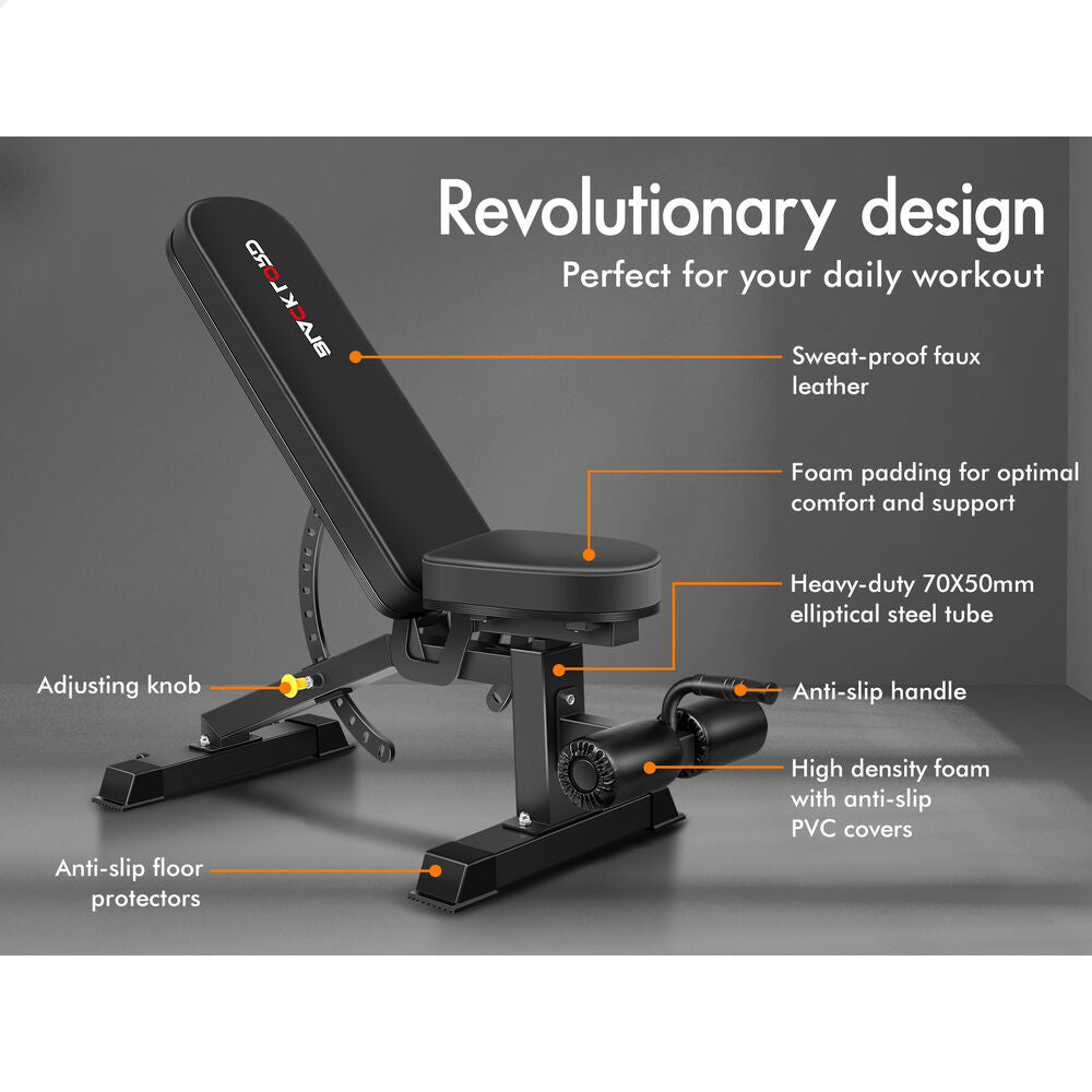 BLACK LORD Weight Bench Commercial FID Bench