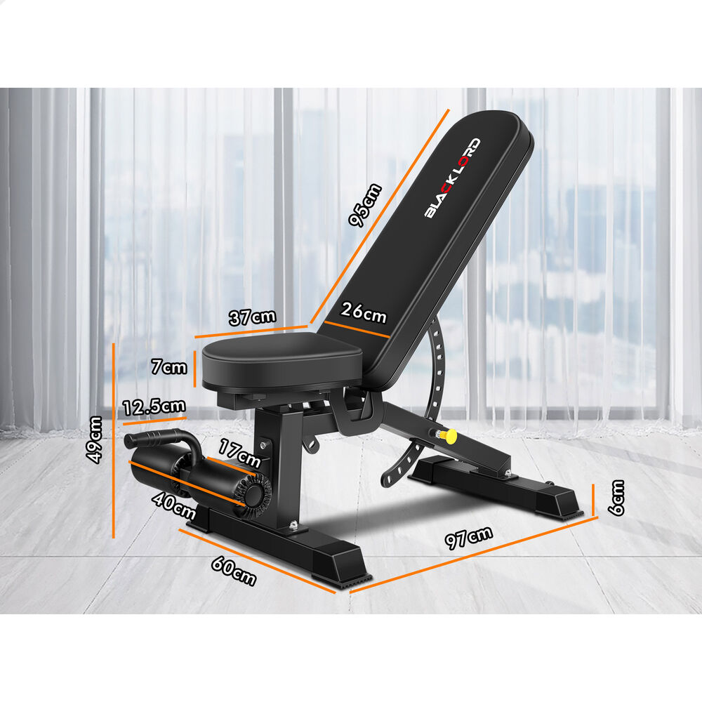 BLACK LORD Weight Bench Commercial FID Bench