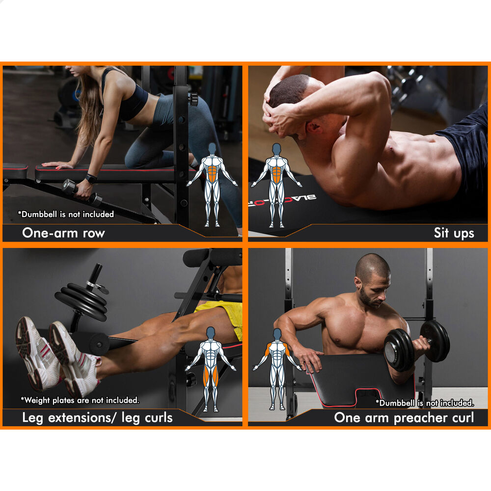 BLACK LORD Weight Bench 10in1 Multi-Station