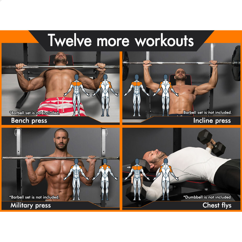 BLACK LORD Weight Bench 10in1 Multi-Station