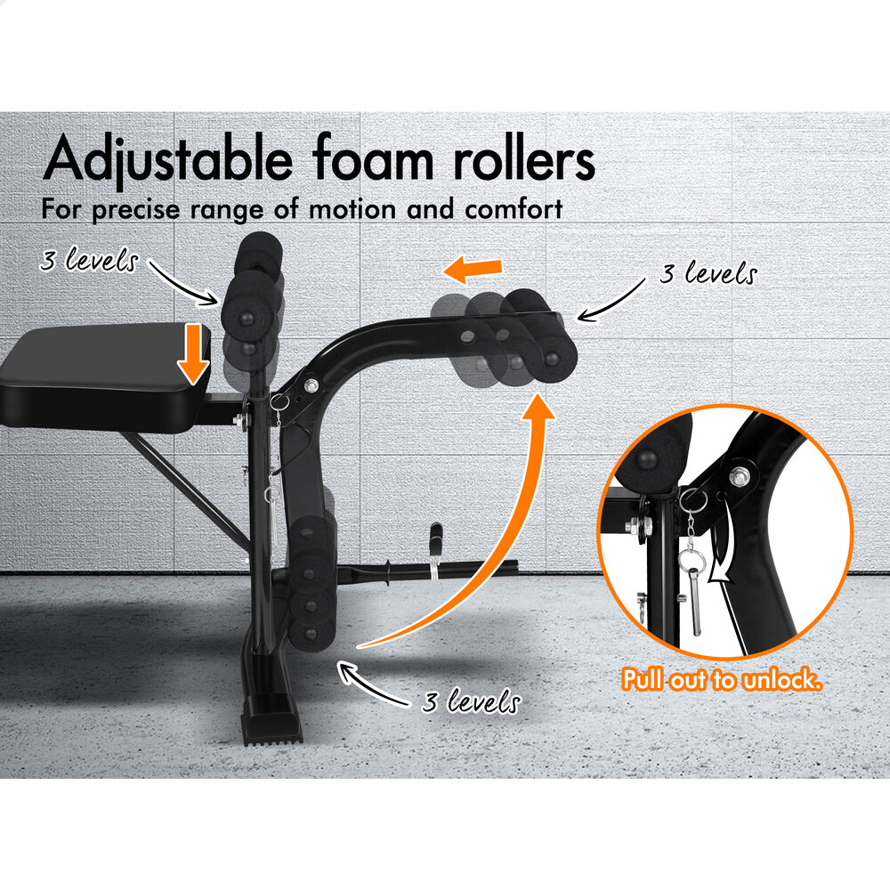 BLACK LORD Weight Bench 8in1 Multi-Station