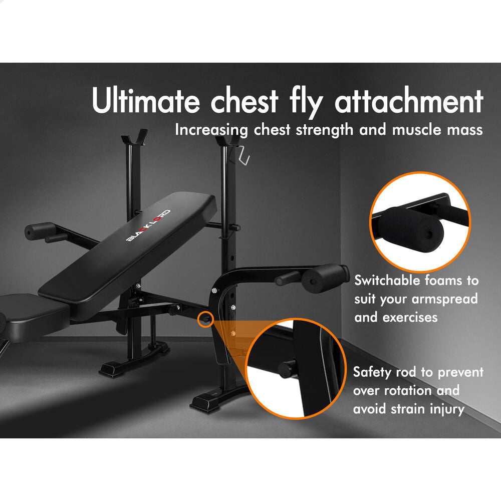 BLACK LORD Weight Bench 8in1 Multi-Station