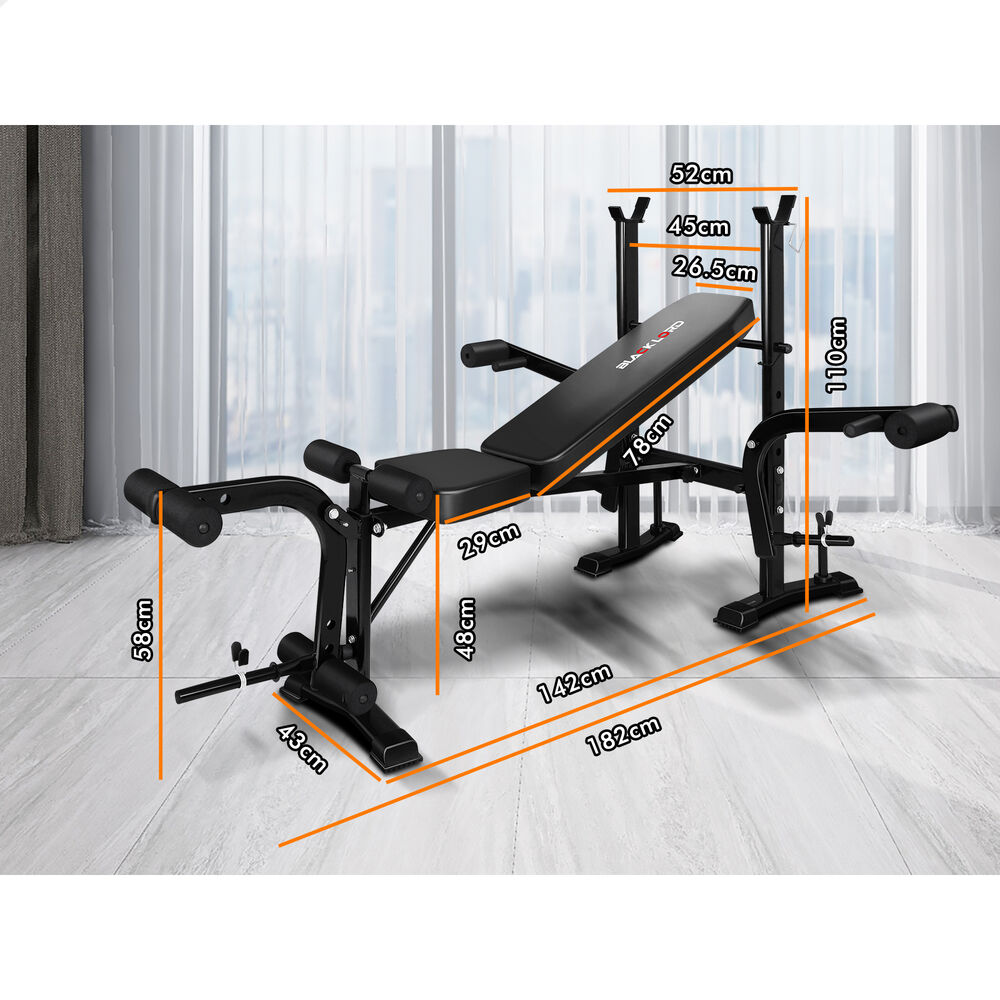 BLACK LORD Weight Bench 8in1 Multi-Station