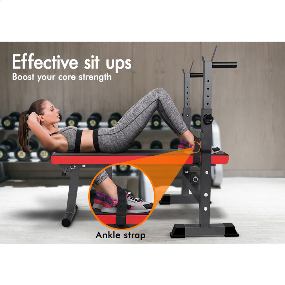 BLACK LORD Weight Bench Squat Rack Press