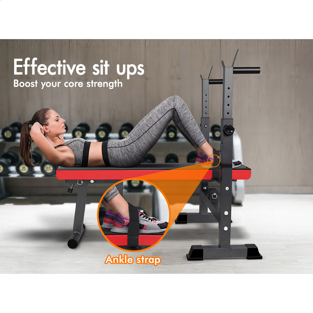 BLACK LORD Weight Bench Squat Rack Press
