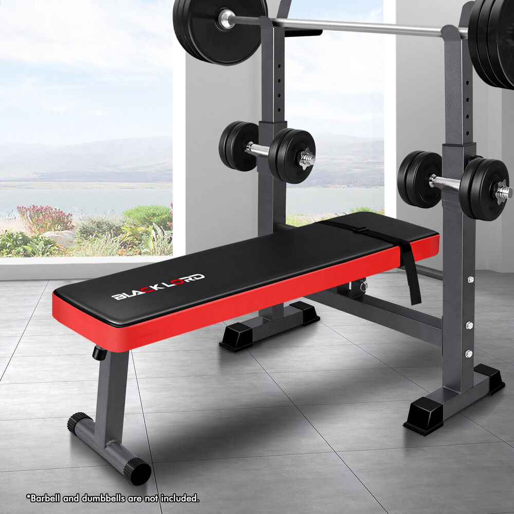 BLACK LORD Weight Bench Squat Rack Press
