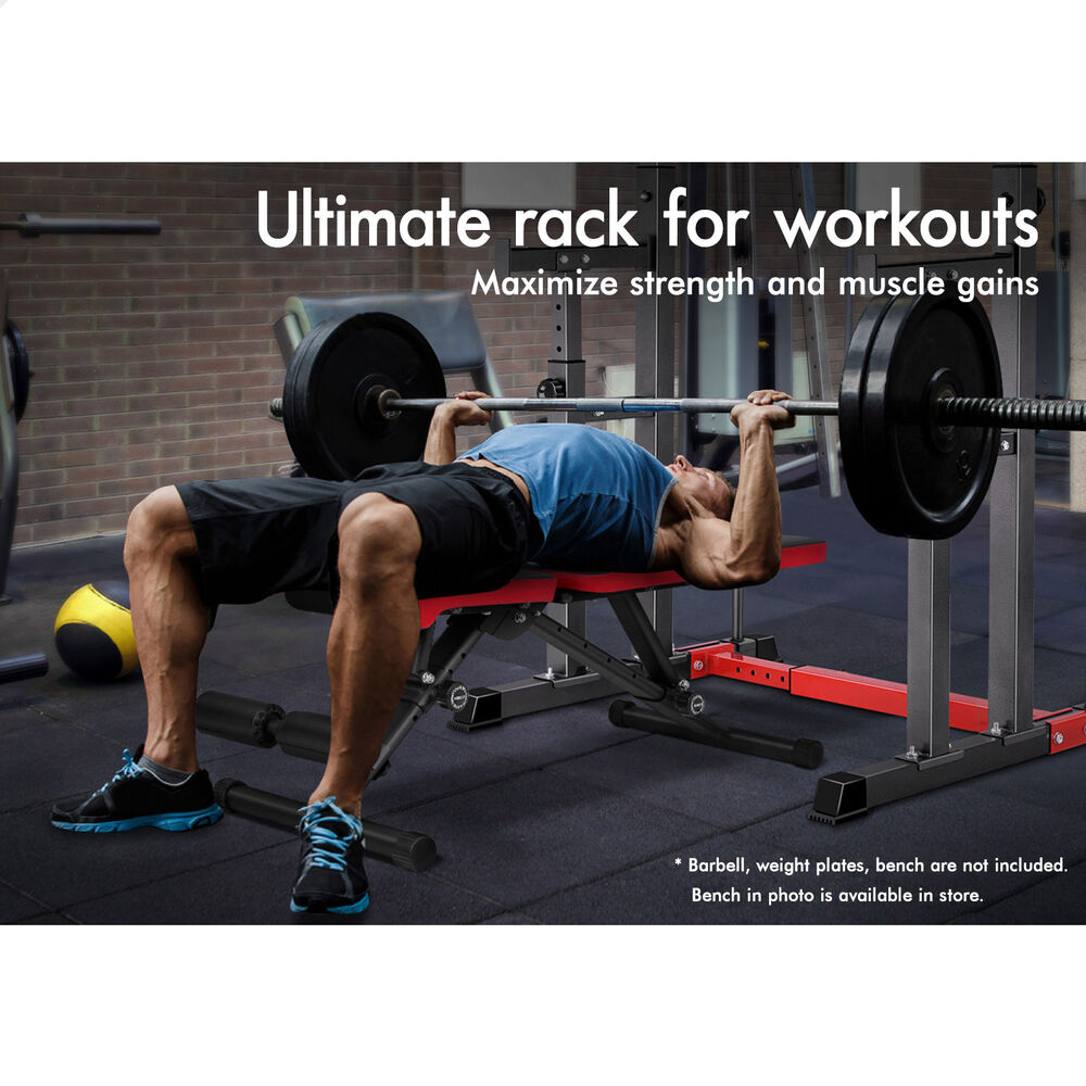 BLACK LORD Squat Rack Weight Bench Pro
