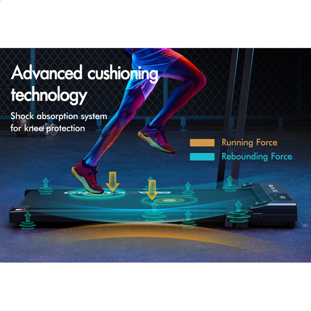 BLACK LORD Treadmill Electric Walking Pad Under Desk Home Gym Fitness Incline