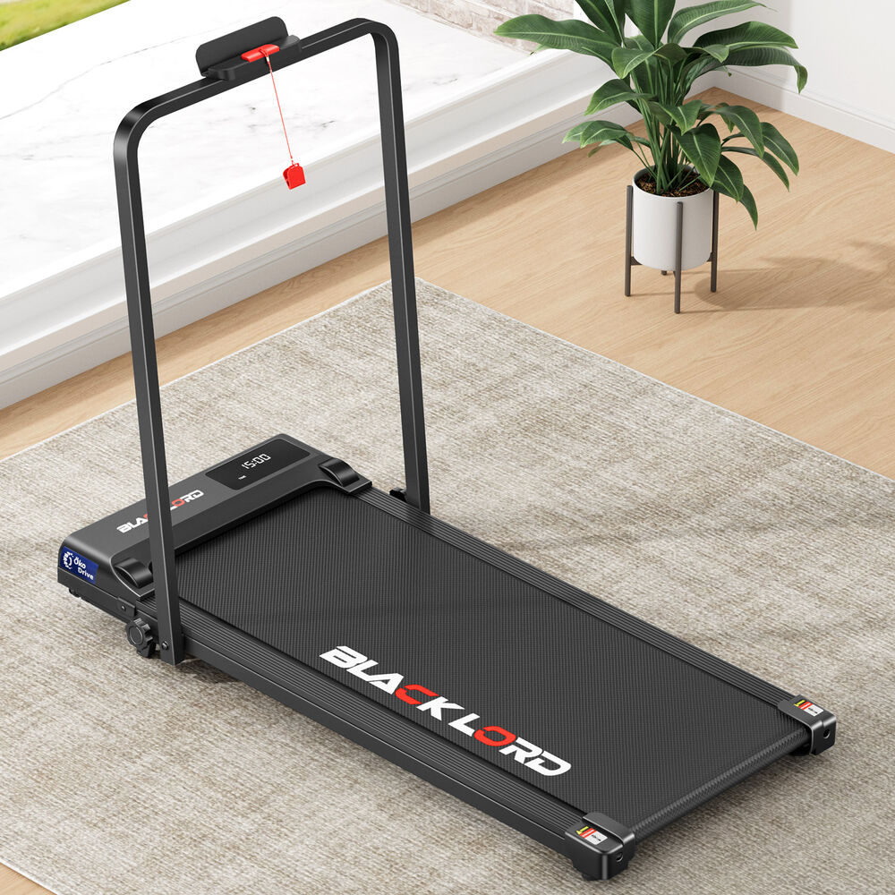 BLACK LORD Treadmill Electric Walking Pad Under Desk Home Gym Fitness Incline