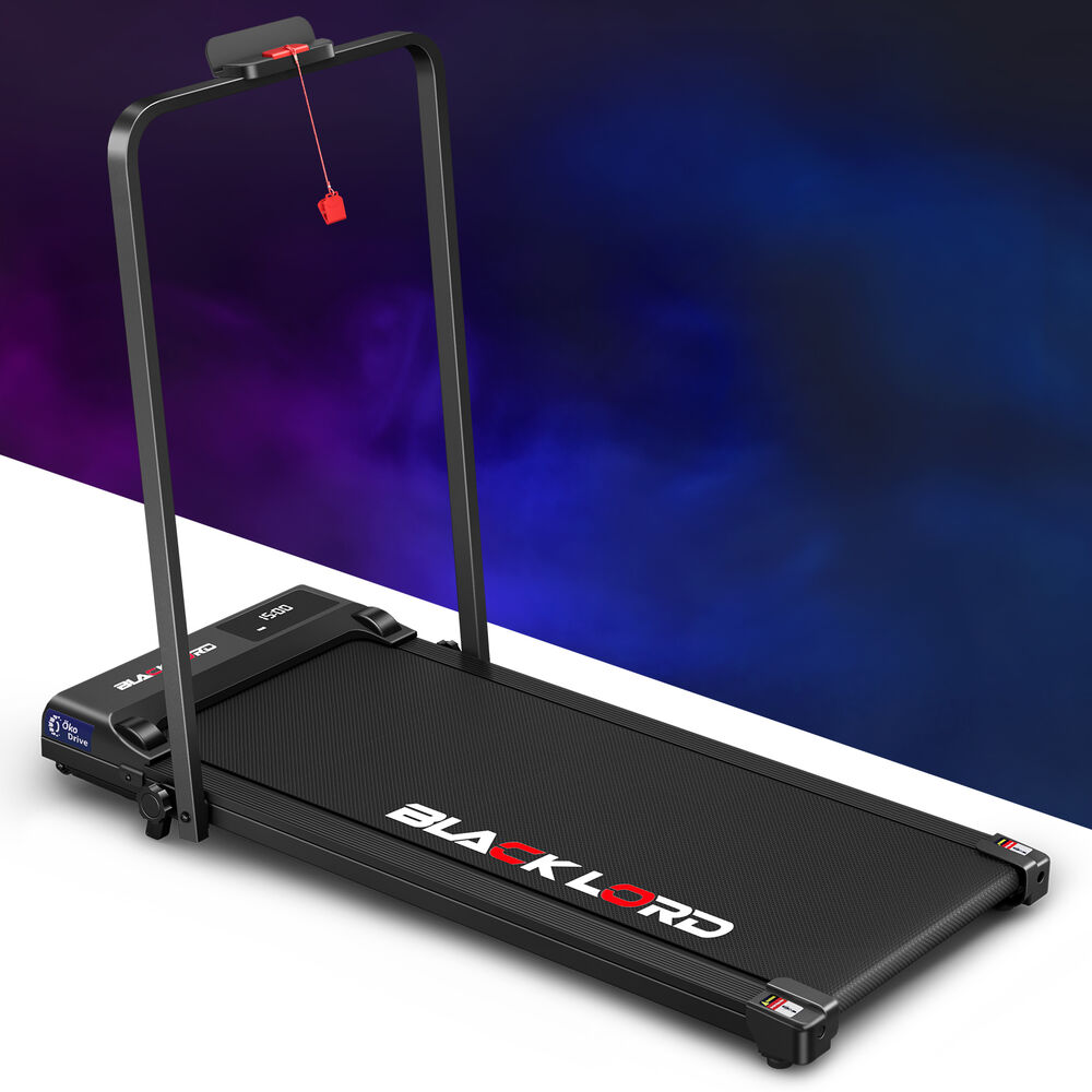 BLACK LORD Treadmill Electric Walking Pad Under Desk Home Gym Fitness Incline