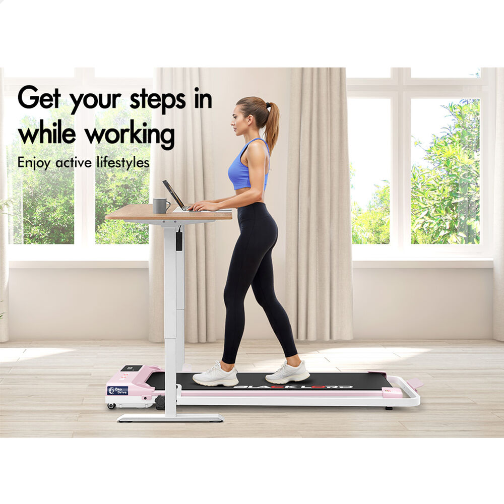 BLACK LORD Treadmill Electric Walking Pad Under Desk Home Gym Incline Fitness