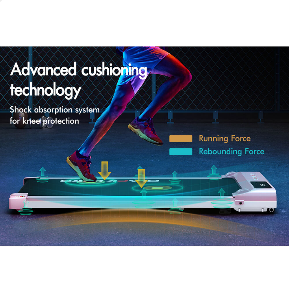 BLACK LORD Treadmill Electric Walking Pad Under Desk Home Gym Incline Pink