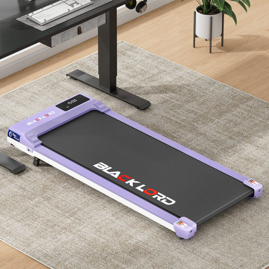 BLACK LORD Treadmill Electric Walking Pad Under Desk Home Gym Incline Purple