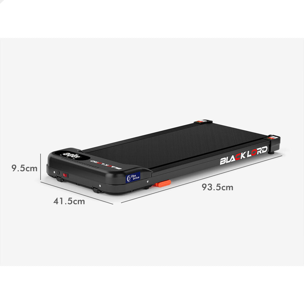 BLACK LORD Treadmill Electric Walking Pad Home Gym Incline Magnetic Remote Black