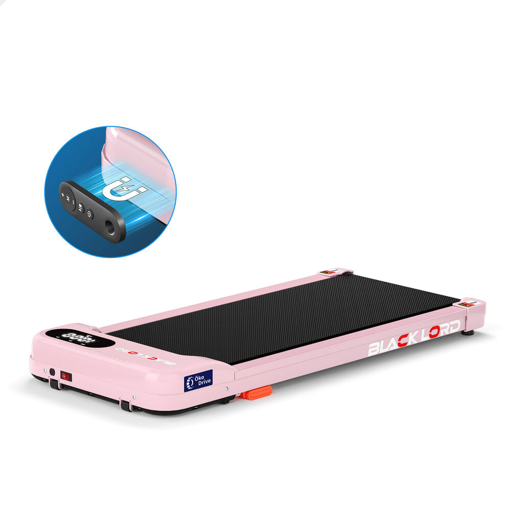 BLACK LORD Treadmill Electric Walking Pad Home Gym Incline Magnetic Remote Pink