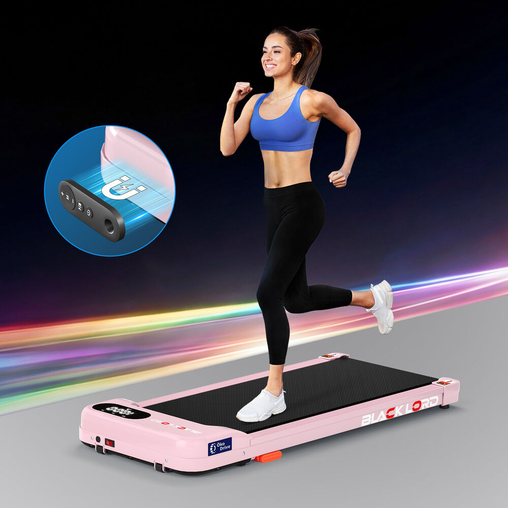BLACK LORD Treadmill Electric Walking Pad Home Gym Incline Magnetic Remote Pink