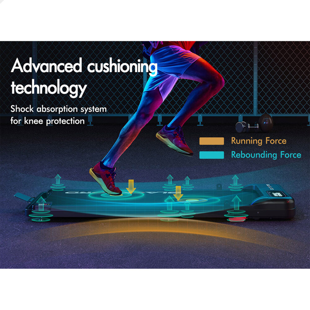 BLACK LORD Treadmill Electric Walking Pad Folding Incline Magnetic Remote Black