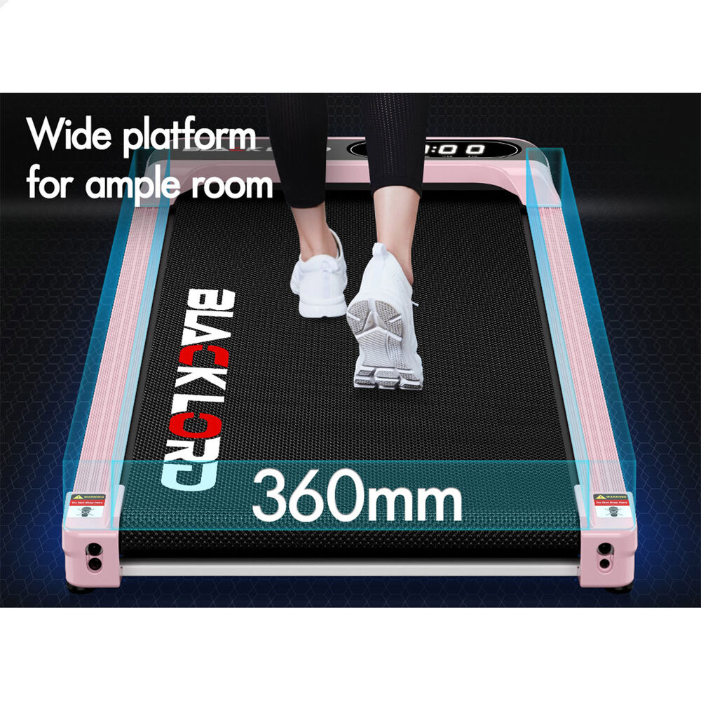 BLACK LORD Treadmill Electric Walking Pad Incline Home Gym Magnetic Remote Pink