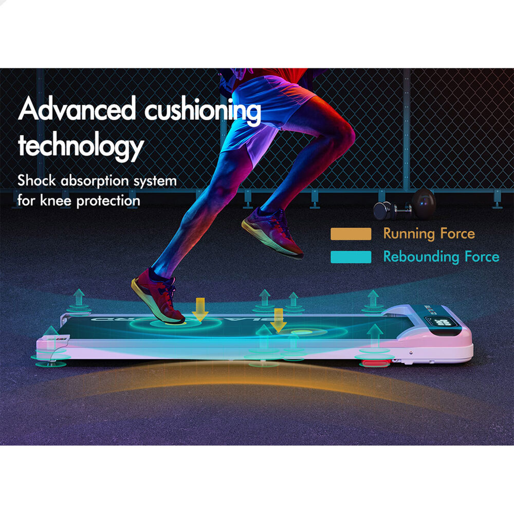 BLACK LORD Treadmill Electric Walking Pad Incline Home Gym Magnetic Remote Pink