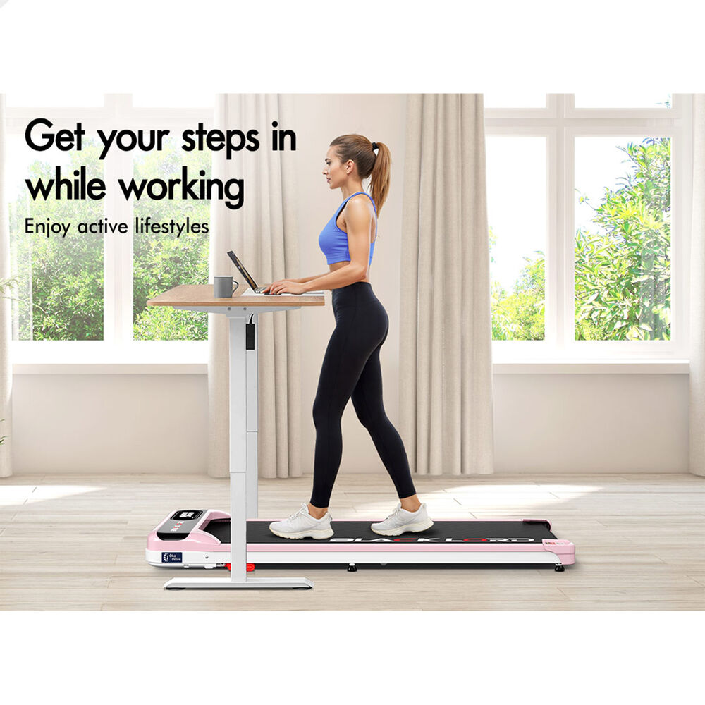 BLACK LORD Treadmill Electric Walking Pad Incline Home Gym Magnetic Remote Pink