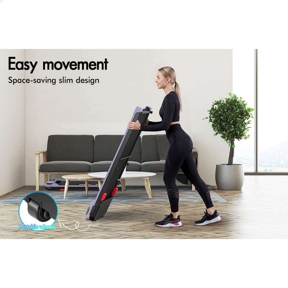 BLACK LORD Treadmill Electric Walking Pad Incline Home Gym Magnetic Purple