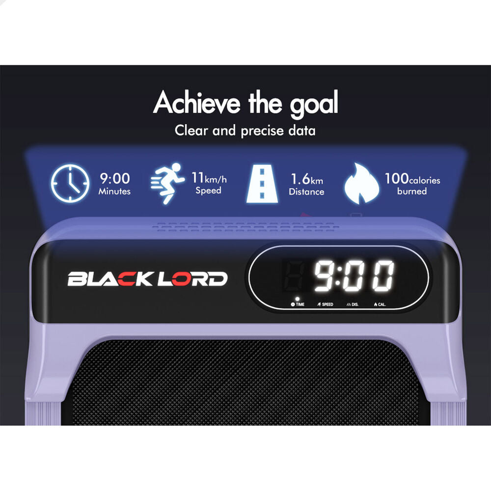 BLACK LORD Treadmill Electric Walking Pad Incline Home Gym Remote Control Purple