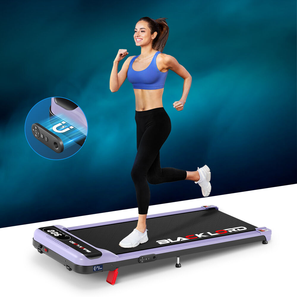 BLACK LORD Treadmill Electric Walking Pad Incline Home Gym Magnetic Purple