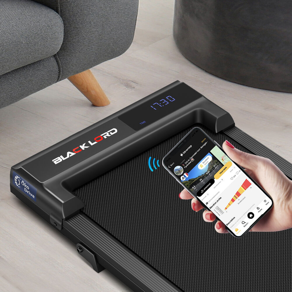 BLACK LORD Walking Pad Treadmill Electric Incline Under Desk Home Gym Black
