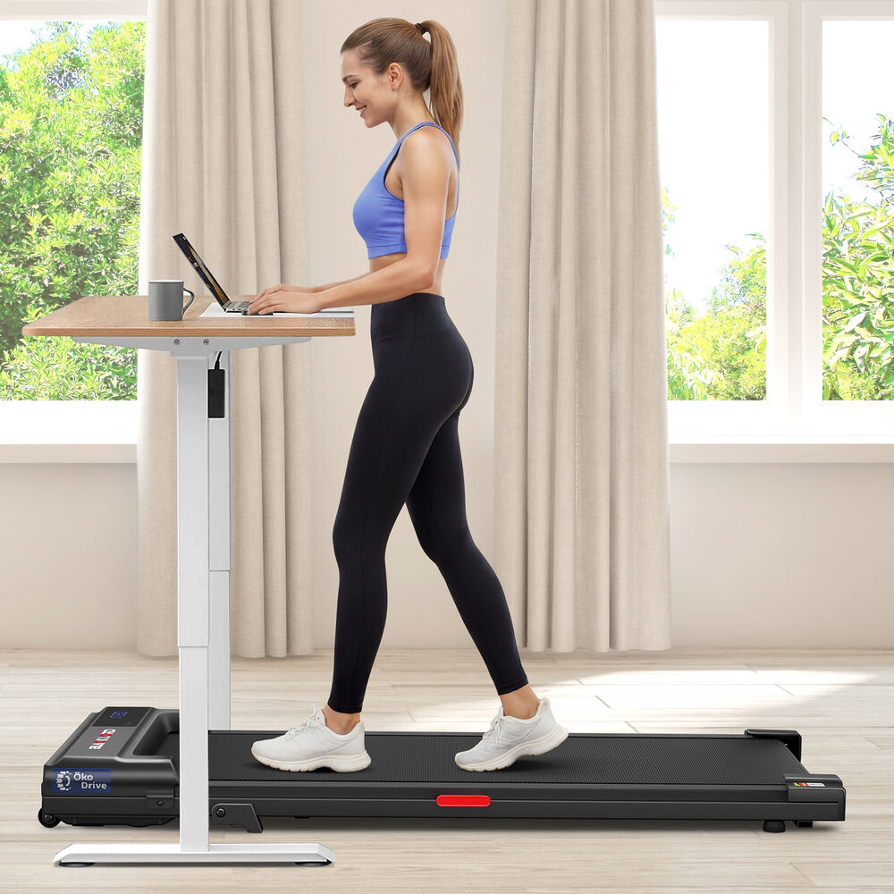 BLACK LORD Walking Pad Treadmill Electric Incline Under Desk Home Gym Black