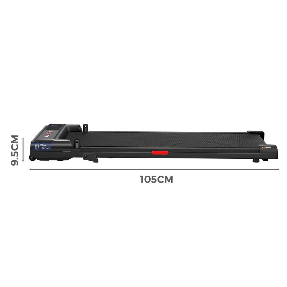 BLACK LORD Treadmill Walking Pad Electric Incline Home Gym Under Desk Black