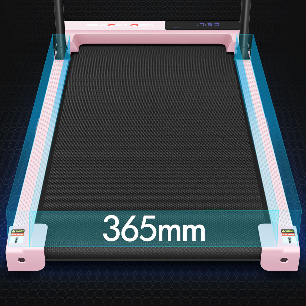 BLACK LORD Treadmill Walking Pad Electric Incline Home Gym Under Desk Pink