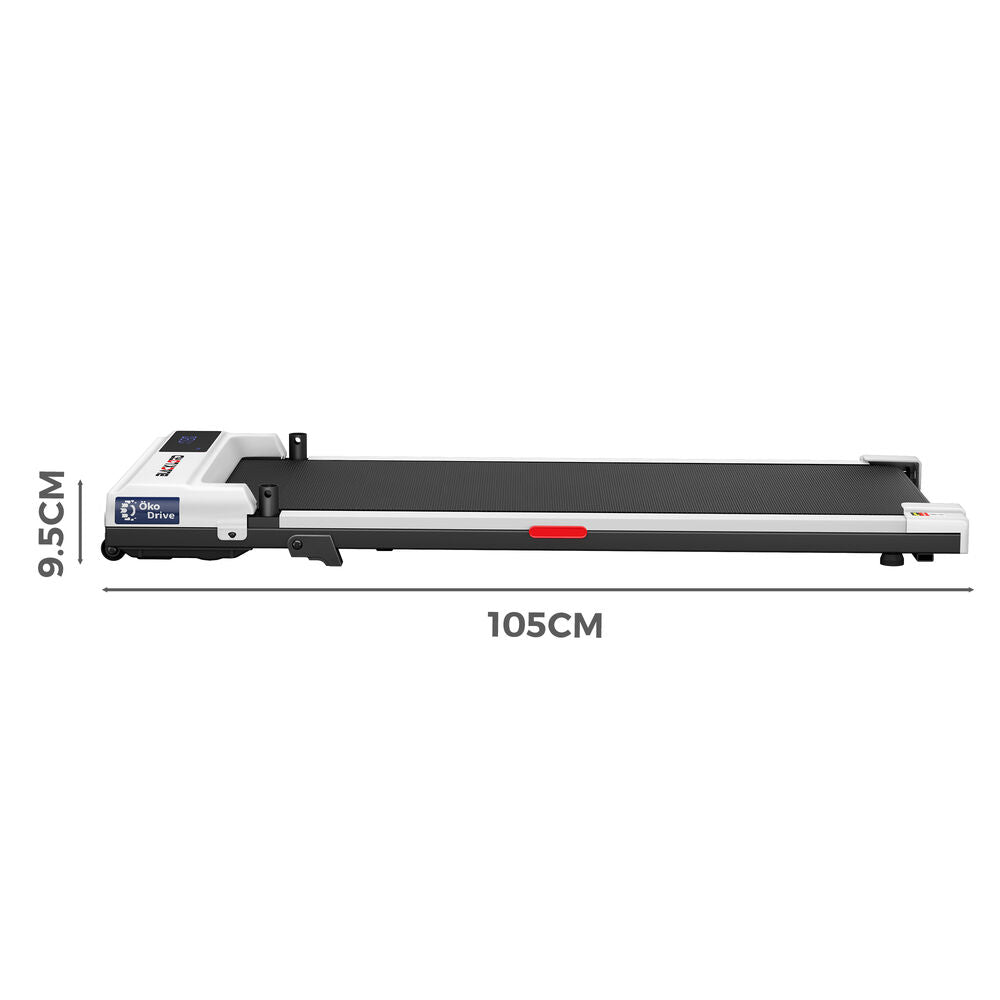 BLACK LORD Treadmill Walking Pad Electric Incline Home Gym Under Desk White