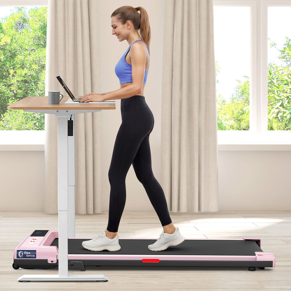 BLACK LORD Walking Pad Treadmill Electric Incline Under Desk Home Gym Pink