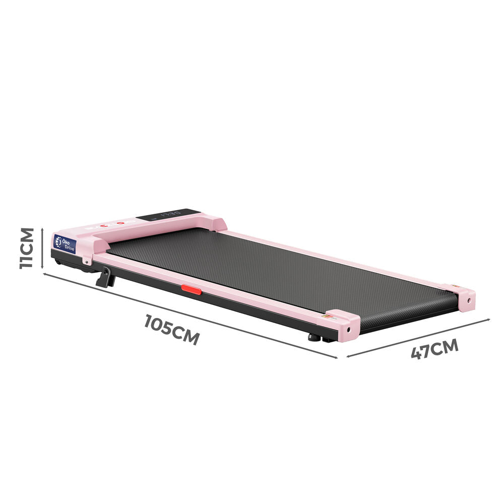 BLACK LORD Walking Pad Treadmill Electric Incline Under Desk Home Gym Pink
