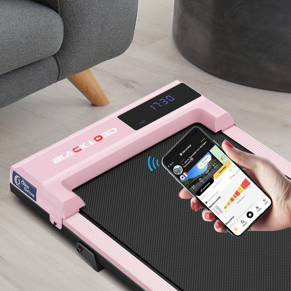BLACK LORD Walking Pad Treadmill Electric Incline Under Desk Home Gym Pink