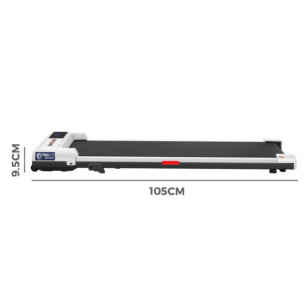 BLACK LORD Walking Pad Treadmill Electric Incline Under Desk Home Gym White
